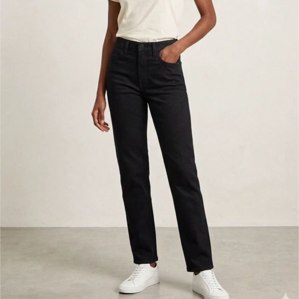NEW Universal Thread Womens Highest Rise Straight Jeans Black Size 00